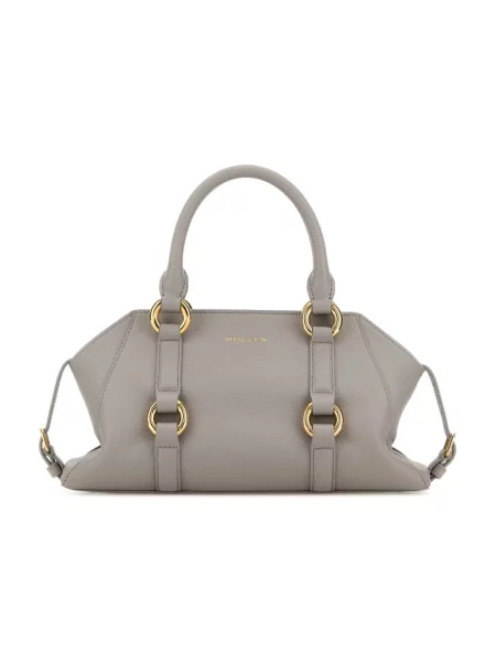 Torebka Alexander Mcqueen skórzana szara