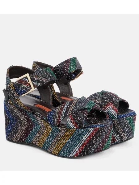 Sandale Missoni cu platformă