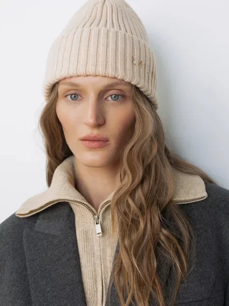 Ruslan Baginskiy gyapjú sapka bézs