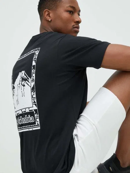 Kratka majica Columbia črna