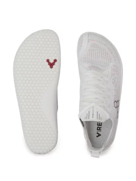 Fűzős kötött sneaker Vivobarefoot fehér