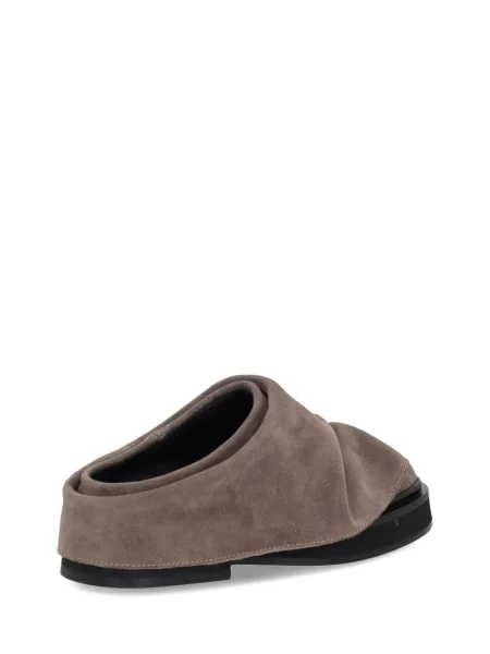Mini mules The Attico hnědé