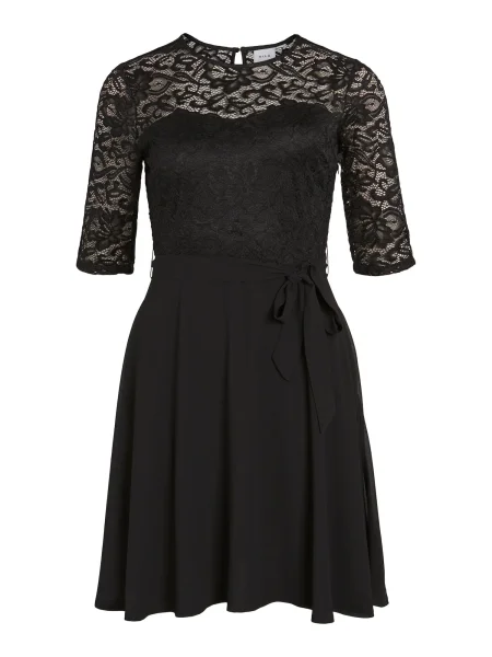 VILA Obleka FOLO' črna