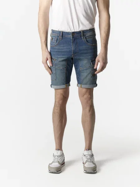 KOROSHI Pantaloni eleganți denim albastru