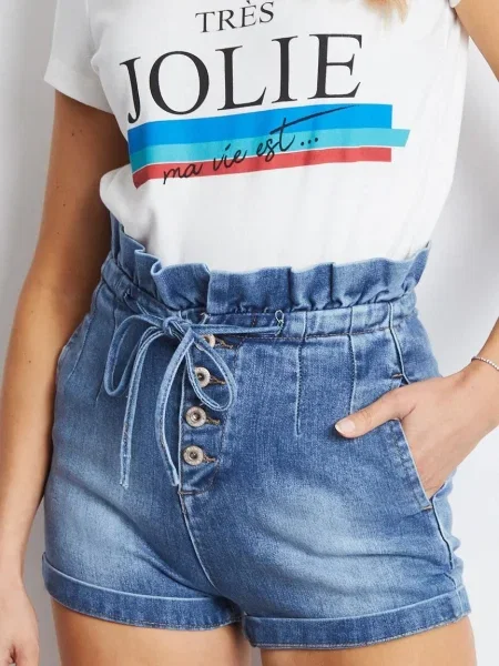 Шорти Re-dress Jeans синьо