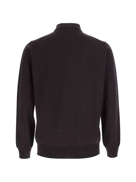Lung tricou polo Kangra maro