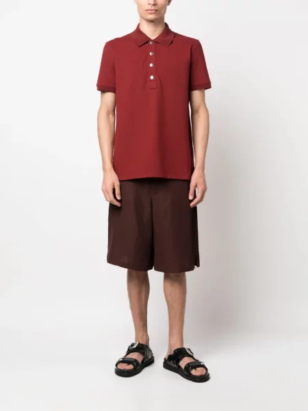 Koszulka polo Balmain czerwona