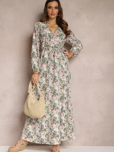 Rochie deschis Katiphae bej