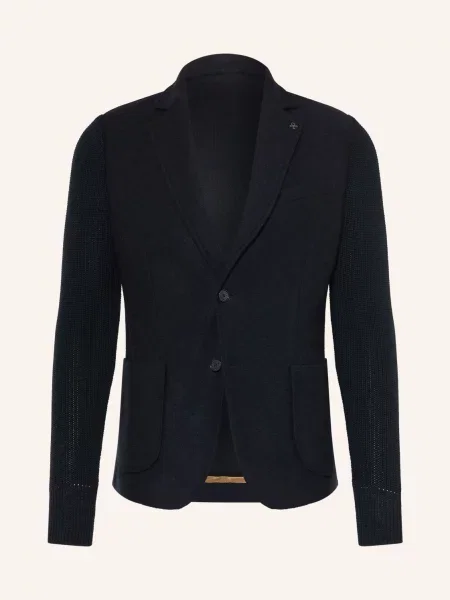 Distretto 12 Sako Regent Slim Fit Z Kombinace Materiálů tmavě modrá