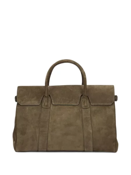 Geantă Officine Creative din piele de căprioară verde