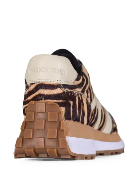 Sneakerși Veronica Beard cu imagine cu model zebră maro