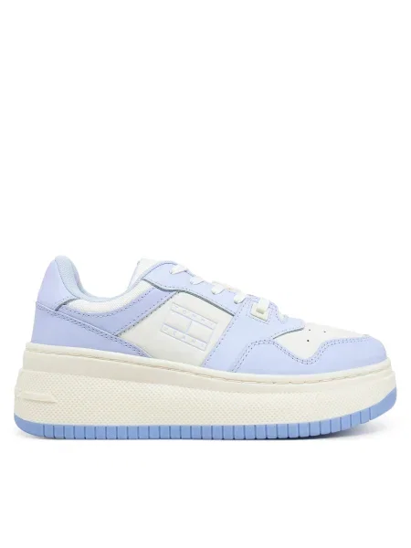 Маратонки Tommy Jeans TJW RETRO BASKET FLATFORM ESS черно синьо