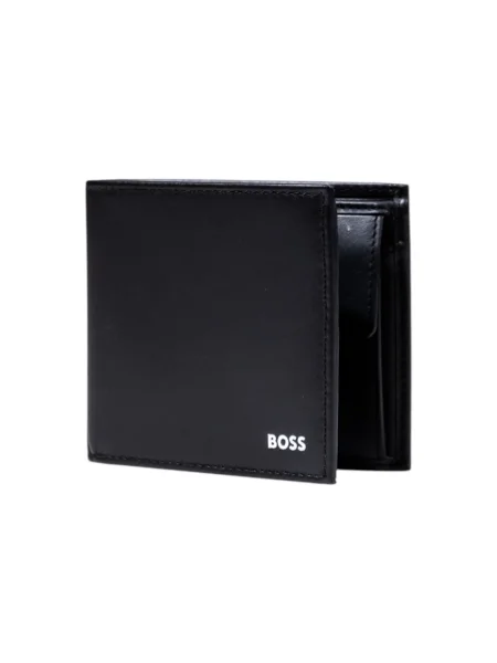 BOSS portofel de piele negru