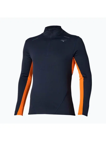 Бягане половин цип тениска с дълъг ръкав Mizuno с дълъг ръкав синьо