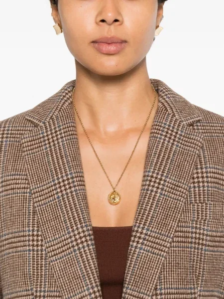 Καρό μπλέιζερ Lauren Ralph Lauren καφέ