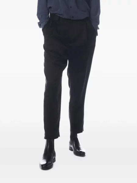 Pantaloni Tessitura conici negru