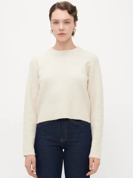 Vero Moda Tall Sveter VMBANG krémová