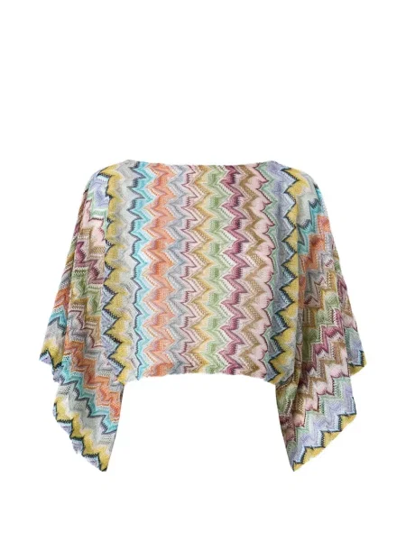 Decupat top Missoni tricotate albastru
