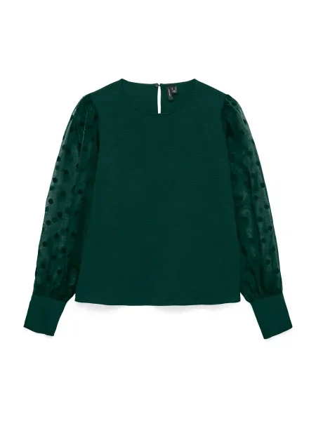 VERO MODA Bluză VMALVA pin verde