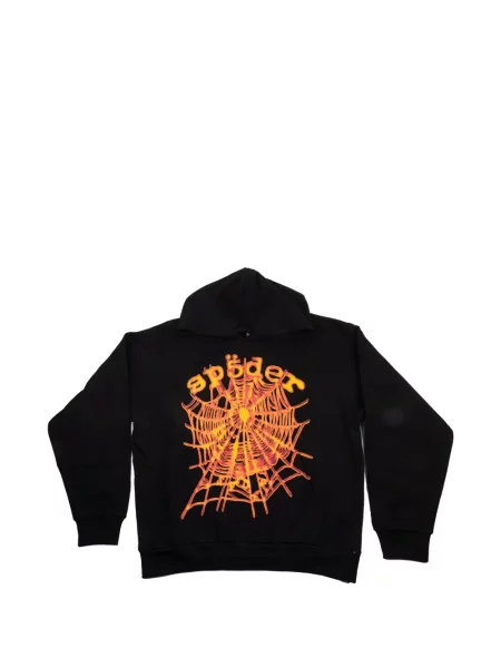 Hanorac cu glugă Sp5der negru