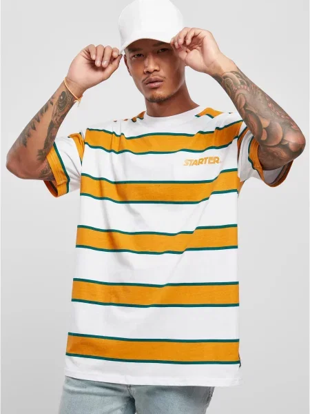 Tricou Starter Black Label cu dungi alb