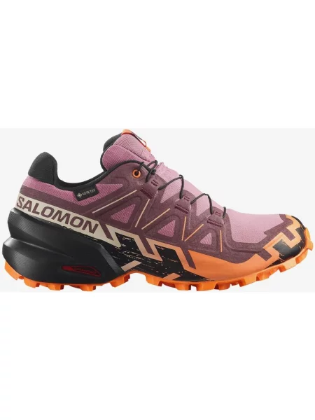 Buty do biegania Salomon Speedcross 6 GORE-TEX róż burdeos pomarańczowy 36 różowe