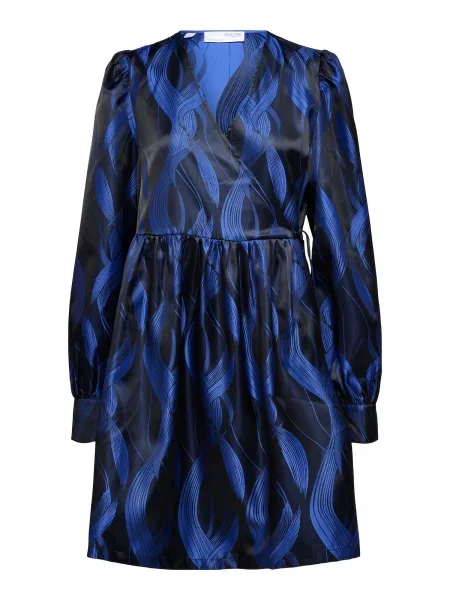 SELECTED Rochie Joella albastru închis negru