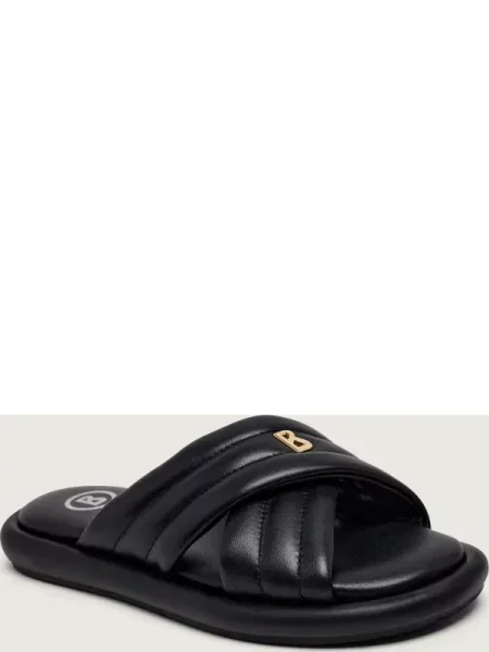 Bogner De piele șlapi PORTOFINO L 1 C negru