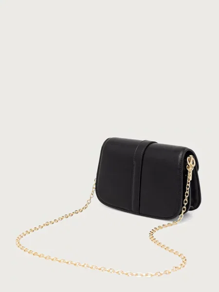 Tommy Hilfiger чанта crossbody дамска от имитация на кожа черно