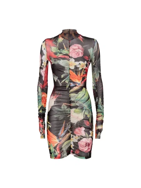 Krótka sukienka mini Philipp Plein w kwiatki garniturowa