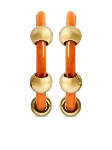 Cercei La Doublej cu tepi auriu