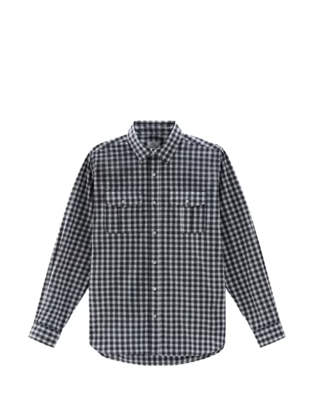 Kostkované kostkovaná košile Woolrich modré