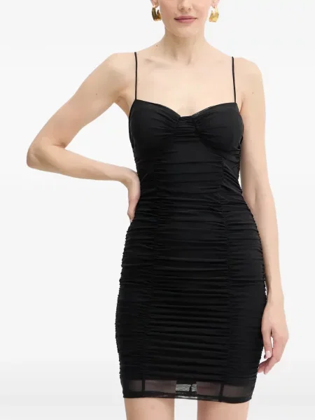 Sukienka mini Guess z falbankami czarna