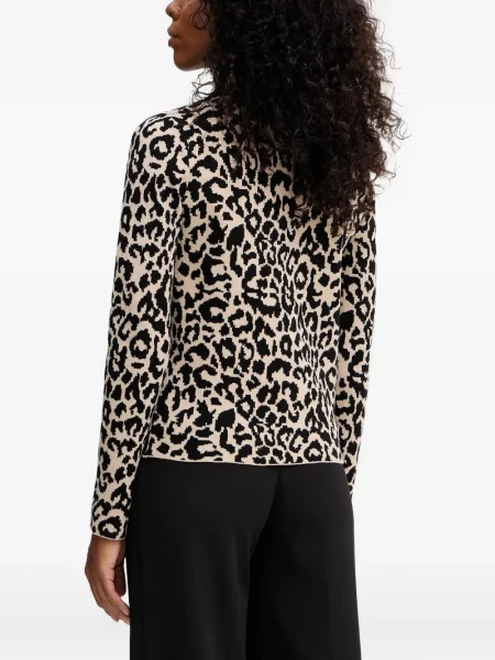Cardigan Morgan cu imagine cu model leopard