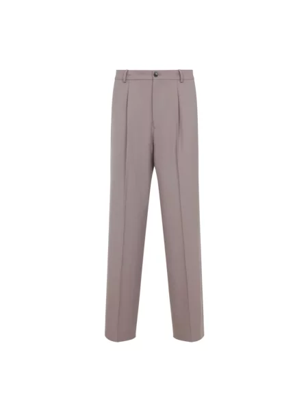 Spodnie Dries Van Noten wełniane szare