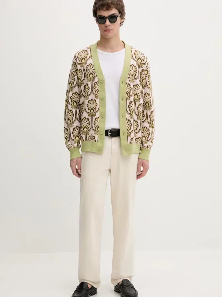 Kardigán Drôle de Monsieur Cardigan Tapisserie Florale zelená