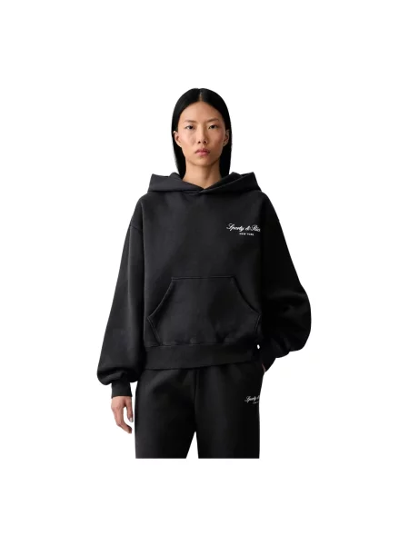 Bluza z kapturem Sporty And Rich z kapturem czarna