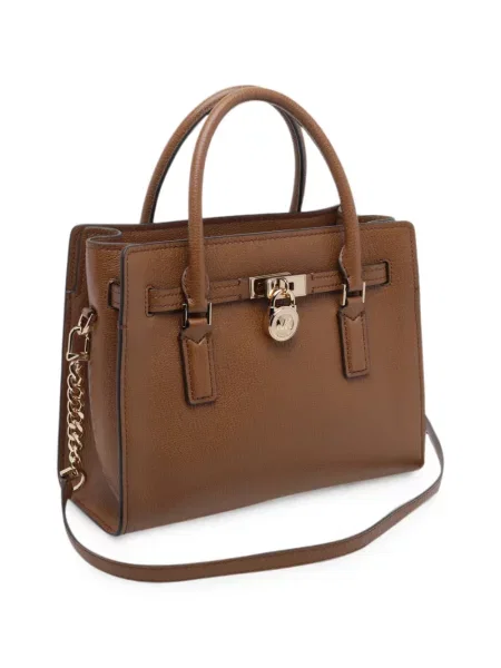 Pantofi cu toc Michael Michael Kors din piele de căprioară cu autograf maro