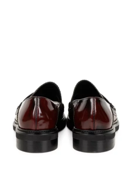 Pantofi loafer Napoleoni din piele roșu