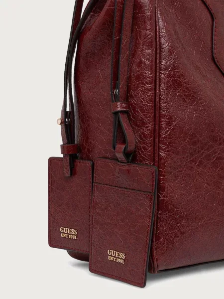 Кожаная сумка шоппер Guess