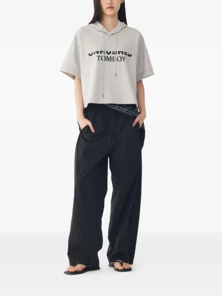 Pantaloni Tomboy cu cordon negru