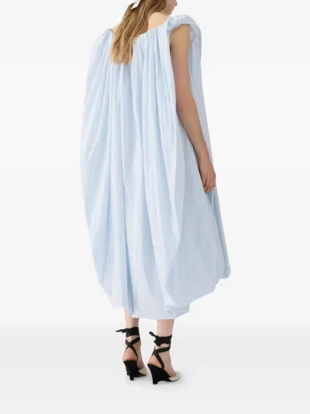 Rochie Jacquemus cu dungi de costum albastru