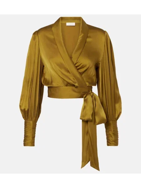 Top Zimmermann din satin verde