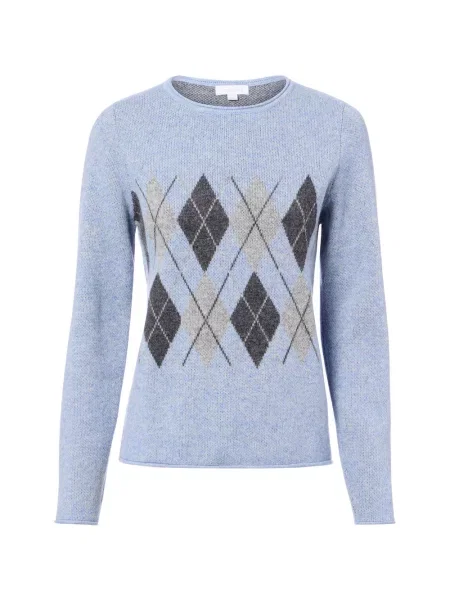 Brookshire Wełniany sweter Kobiety Wełna S niebieski