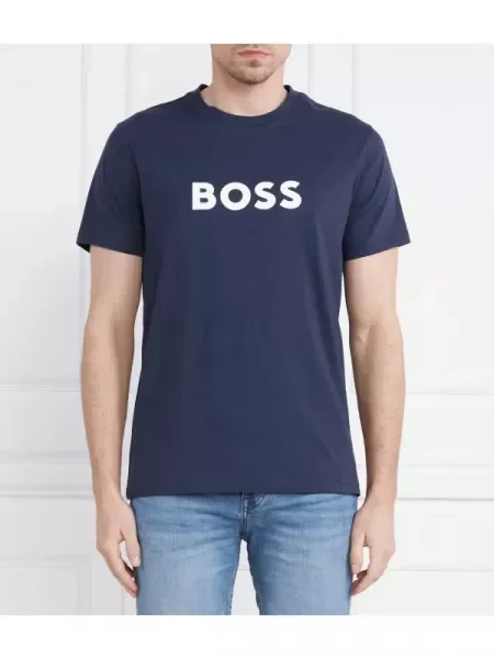 BOSS BLACK Tricou | Relaxed fit negru