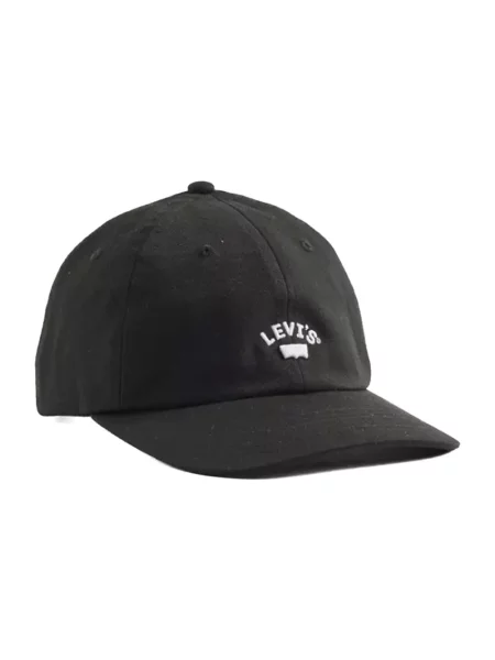 Czapka z daszkiem dziecięca Levi's czarna
