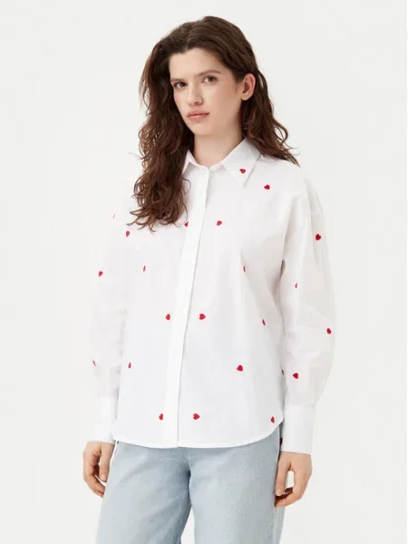 JDY Cămașă Nelly alb