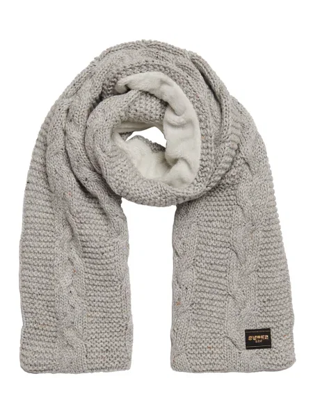 Superdry & Co Šal siva črna