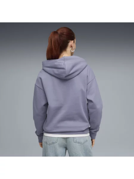 PUMA dzianinowa bluza z kapturem Essentials o luźnym kroju Odzież S szary