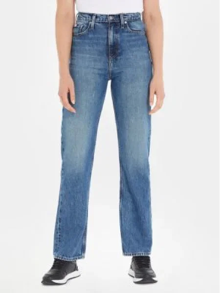 Calvin Klein Jeans Blugi Straight Fit albastru